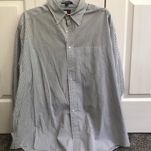 Tommy Hilfiger Blue Stripped Mens Shirt 18x34-35